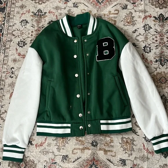 Varsity Jacket Shein Yellow Jacket Varsity Jacket Ropa De Shein - Main Image